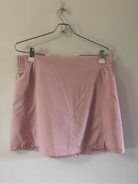 Light Pink Casual Skirt